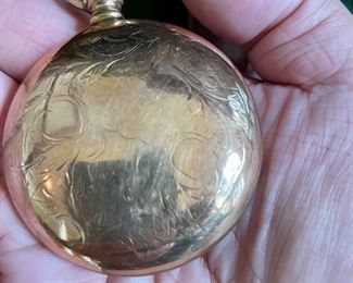 Back of pocket watch by Waltham 
