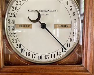 Amazing complicated clock by Southern Calendar Clock Co. St Louis MO