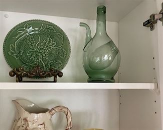 Glassware, pottery