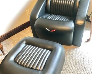 Corvette Chair and ottoman 
