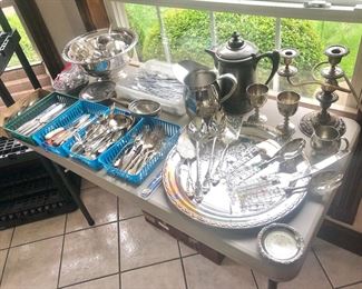 Silverware and other silver items 