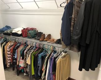 Nice selection of men and women’s clothes and shoes 