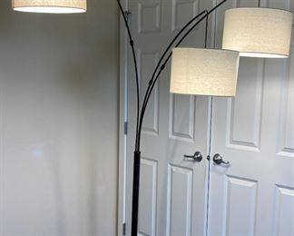 3 Shade Arc Floor Lamp