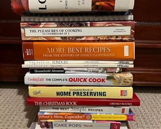 Assortment Of Baking And Cookbooks