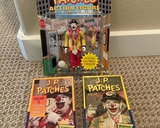 J P Patches Figurine And Unopened Vhs Tapes
