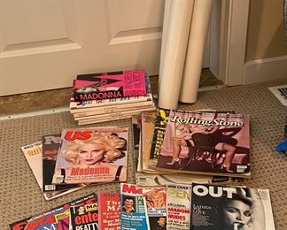 Madonna Fan Club Posters Rolling Stone Magazines Vogue Penthouse More