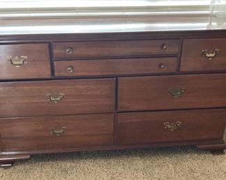 MCM National Furniture Co Solid Cherry Dresser with Mirror