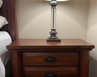 Nightstand and Lamp