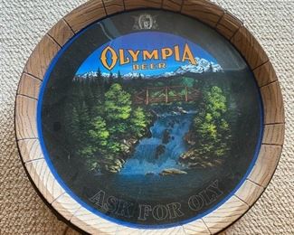 Olympia Beer Barrel Lighted Sign