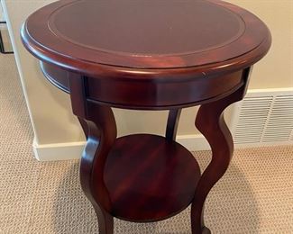 Round Wood Side Table