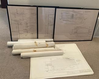 Vintage 70s Blueprints
