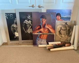 Vintage Poster Boards Rollup Male Poster Models