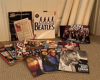 Vintage Rock n Roll Star Posters Rolling Stones Magazines Movie Memorabilia