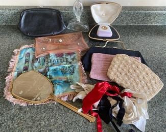 Antique Seattle Handkerchief Handbags And Norelco Razor