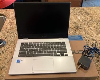 Asus Chromebook and Charger