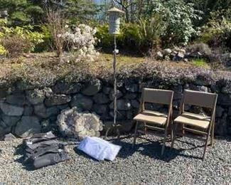 Dynatrap Bug Zapper 4 Eurmax 25lb Tent Weights Folding Chairs Backyard Decor