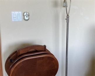 Floor Lamp And Folding TV Trays with Stand