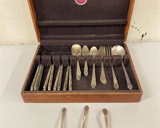 Rogers Silver Plated Flatware In Box