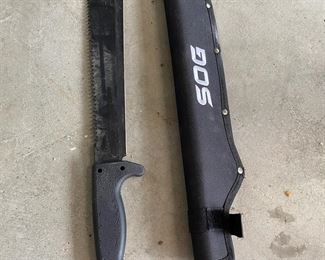SOG Sogfari Machete With Case