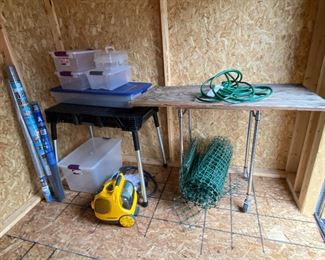 VAPamore Wet Vac Keter Work Table Storage Bins Weed Block Fabric