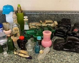 Vintage Avon Perfume And Aftershave Bottles