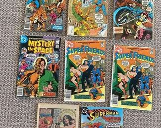 Vintage DC Superman and Wonder Woman Comics