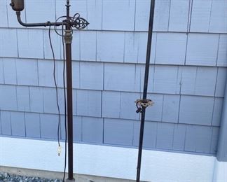 Vintage Metal Floor Lamp Bases