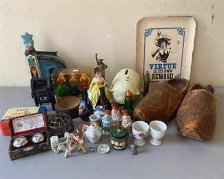 Vintage Jim Beam Alaska Statehood Bottle Cast Iron Mailbox Bank Japanese Ceramics And More