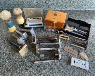 Vintage Shaving Razors and Cuff Links