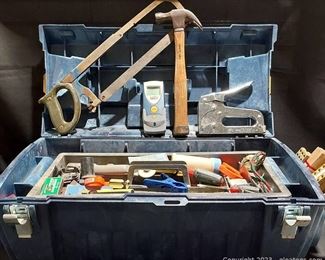 Irwin Toolbox and its Contents Lots of Tools and Misc Hardware