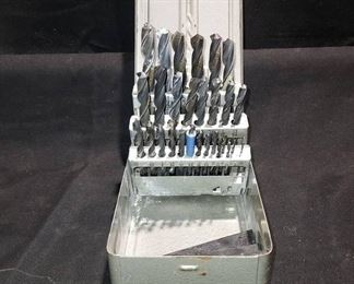 Metal Drill Bit Index Box with 28 Bits