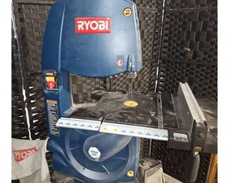 Ryobi Band Saw with Silent Vac Mounted on Rolling Frame