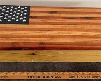 Handcrafted flag box