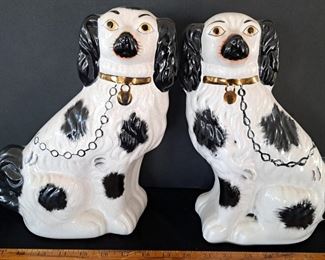 Antique Staffordshire dogs