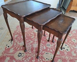 Antique nesting tables