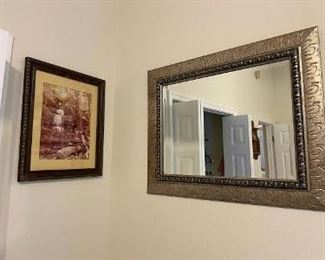 WALL ART AND MIRROR
