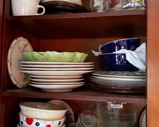 Assorted bowls and dishes.