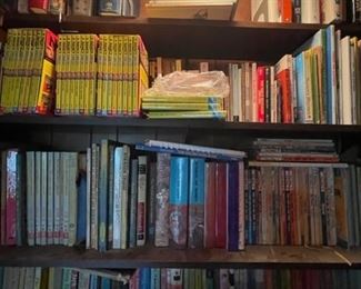 Large selection of vintage books.