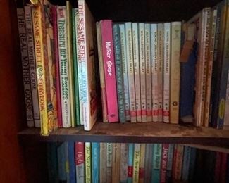 Large selection of vintage books.