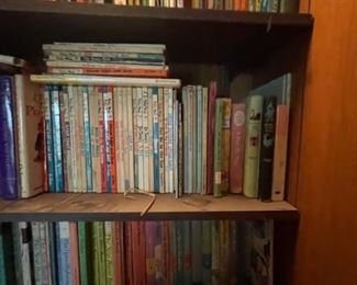 Large selection of vintage books.