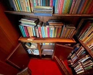 Large selection of vintage books.