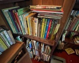 Large selection of vintage books.