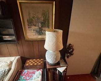 Artwork, lamps, books and more.