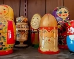 Russian and German Nesting Dolls.