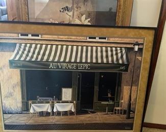 David Wilson Rue Lepic Paris French Cafe Poster.