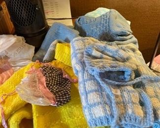 Vintage baby clothes.
