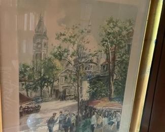 Charles Blondin "Place du Tertre Paris, Montmartre, France."