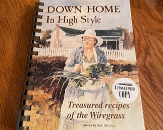 Autographed "Down Home" cook book