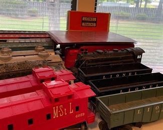 Vintage Lionel model train cars