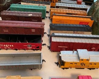 Vintage model train cars